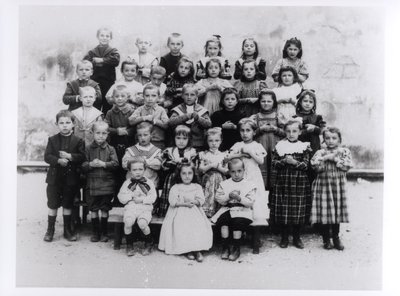 Children playing an educational game by French Photographer
